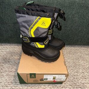 KAMIK SNOWCOAST3 EASY ON TODDLER KIDS INSULATED SNOW BOOTS BRAND NEW SIZE 11
